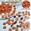 GOMAKERER Natural Pear Wood Beads WOOD-GO0001-17B-5