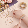   32Pcs 4 Styles Iron Wire Round Snake Chain Stretch Bracelets Set BJEW-PH0004-39-3