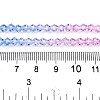 Gradient Color Baking Painted Glass Bead Strands DGLA-A039-T6mm-A019-5
