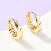 Twist Brass Hoop Earrings EJEW-Z102-12G-1