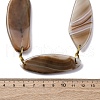 Natural Gray Agate Beads Strands G-K348-09-3