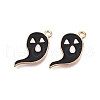 Halloween Theme Alloy Enamel Pendants PALLOY-N176-40B-RS-1