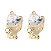 Brass Clip-on Earring Findings for Women EJEW-V002-04G-01-1