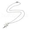 Non-Tarnish 304 Stainless Steel Pendant Necklace for Women NJEW-JN04387-6