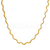 Stainless Steel Wavy Snake Chain Necklaces for Women MB0752-1-2