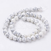 Synthetic Howlite Beads Strands G-E110-8mm-5-2