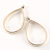 Rack Plating Alloy Teardrop Open Back Bezel Pendants X-PALLOY-S047-29E-FF-1