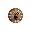 MDF Printed Wall Clock HJEW-WH0058-020-8