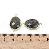 Natural Labradorite Faceted Connector Charms G-K347-11G-06-3