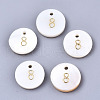 Natural Freshwater Shell Charms SHEL-Q023-08-1