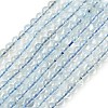 Natural Aquamarine Beads Strands G-P576-4mm-01B-2