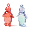 Electroplate Transparent UV Plating Acrylic Pendants OACR-I014-15-3