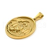 Ion Plating(IP) 304 Stainless Steel Pendants STAS-R231-18G-10-2