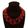 Frosted Acrylic Chunky Twisted Chain Necklacs for Women FS-WG1B9A7-01-1