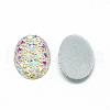 Resin Cabochons CRES-Q194-18x25-10AB-2