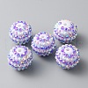 Resin Rhinestone Beads RESI-TAC0004-28O-2