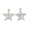Brass Micro Pave Cubic Zirconia Pendants KK-E068-VB104-1
