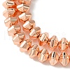 Electroplated Synthetic Non-Magnetic Hematite Beads Strands G-H020-G01-01-3