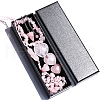 Natural Rose Quartz Dowsing Pendulum Cone Big Pendants & Heart Massage Stone & Bracelet & Pendant Decoration Sets PW-WG73208-01-2