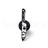 Knife with Skull Alloy Brooch for Backpack Clothes JEWB-M024-05B-C-1