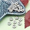 Brass Rhinestone Spacer Beads X-RB-A014-Z8mm-18S-4