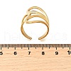 304 Stainless Steel Cuff Rings for Women RJEW-M103-07G-3