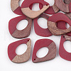 Resin & Walnut Wood Pendants RESI-S358-06D-1