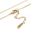 Ion Plating(IP) Initial Letter 304 Stainless Steel Pendant Necklaces NJEW-M199-01G-M-4