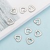 Tarnish Resistant Handmade Gifts Ideas for Valentines Day 201 Stainless Steel Open Heart Pendants STAS-Q057-6