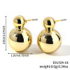 Geometric Shiny Plastic Stud Earrings FD4896-18-1