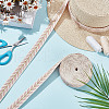 GOMAKERER about 10.5~11 yards Ethnic Style Polycotton Jacquard Leaf Ribbons OCOR-GO0001-15B-5