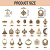 Tibetan Style Alloy Chandelier Components Links and Iron Chandelier Component Links PALLOY-TA0001-56AB-4