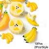 10Pcs 5 Styles Opaque Resin Pendants RESI-YW0001-76-2