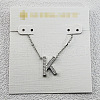 Brass Initial Pendant Necklaces for Women FS-WG8E27F-37-1