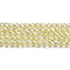 Electroplate Transparent Glass Beads Strands GLAA-H021-01A-FR04-2