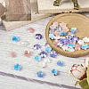 50Pcs 5 Colors Cellulose Acetate(Resin) Beads RESI-TA0001-69-5