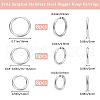 Beebeecraft 24Pcs 3 Styles 316L Surgical Stainless Steel Huggie Hoop Earrings for Girl Women EJEW-BBC0001-43-2