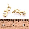Brass Micro Pave Cubic Zirconia Charms KK-N263-97G-F-3