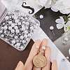 SOFPLATE 120Pcs 3 Size 304 Stainless Steel Stud Earring Findings STAS-SP0001-51P-3