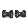Bowknot Shape Polymer Clay Rhinestone Beads CLAY-NH0001-05D-1