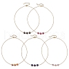 Natural Gemstone Pendant Necklaces NJEW-JN05103-2