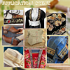 Ethnic Style Polyester Jacquard Cross Ribbon SRIB-WH0026-29-1-6