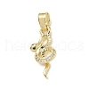 Brass Micro Pave Cubic Zirconia Pendants ZIRC-I356-43G-1
