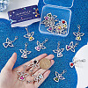 SUNNYCLUE 24Pcs 12 Colors Alloy Pendant Decorations HJEW-SC0003-01-3