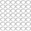 SOFPLATE 500Pcs 304 Stainless Steel Split Rings STAS-SP0001-66E-1
