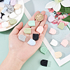 DICOSMETIC 40Pcs 10 Colors Food Grade Eco-Friendly Silicone Focal Beads SIL-DC0001-06-3