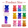 45Pcs 9 Colors Transparent Resin Cabochons CRES-TA0001-19-4
