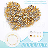 Unicraftale 800Pcs 8 Colors Brass Crimp Beads FIND-UN0004-36-5