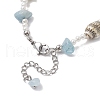 Round Shell Pearl Beaded Bracelets for Womwn BJEW-JB11860-5
