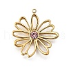 304 Stainless Steel Pendants STAS-F318-10B-G-1